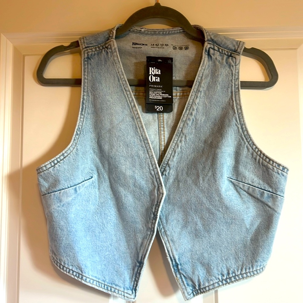 Brand new Rita Ora Jean vest. Never worn.